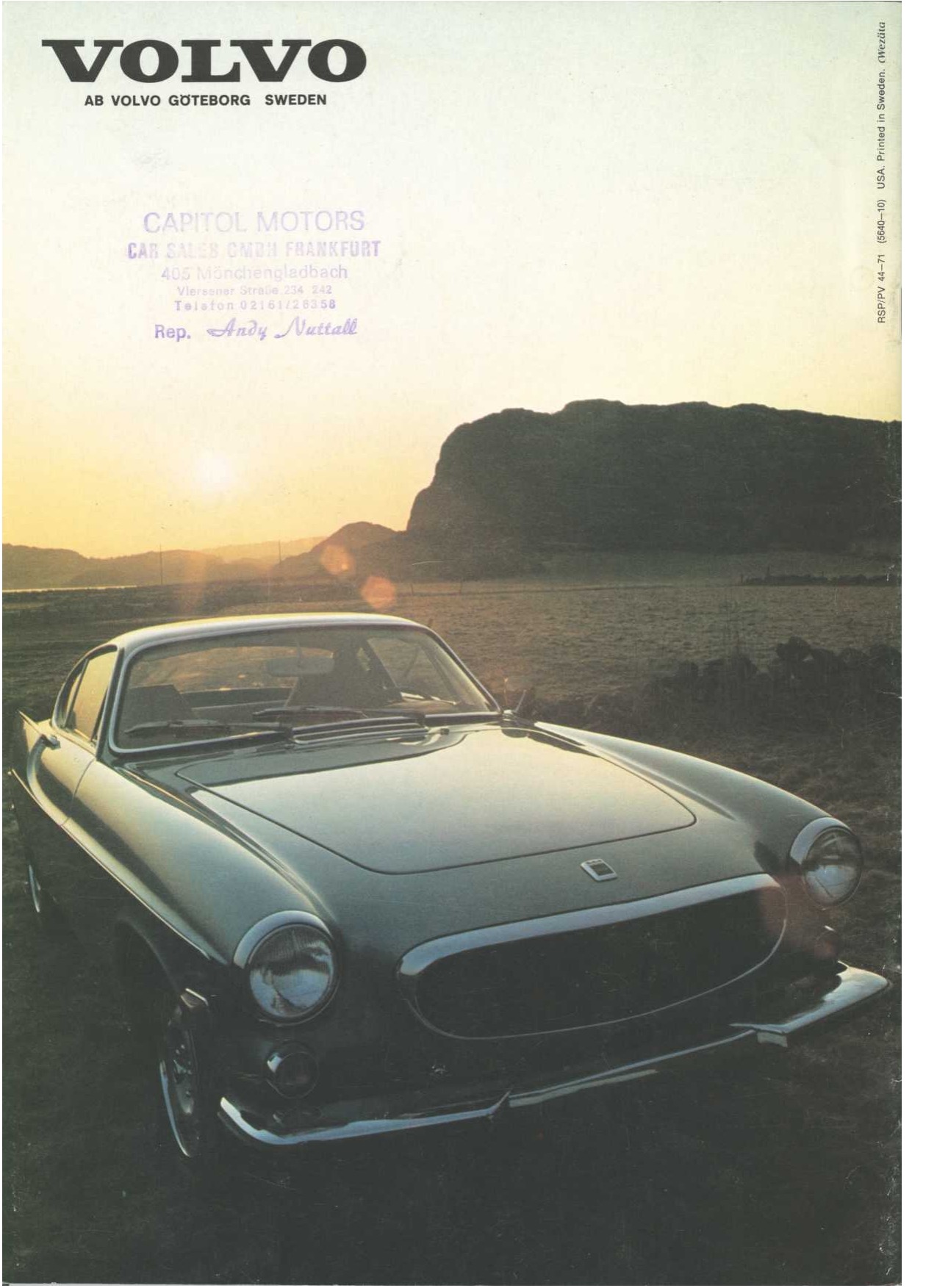 1971 Volvo P1800ES Brochure Page 5